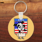 Porte-clés USA Pommel Horse Panda (Recto)