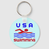 PORTE-CLÉS USA SWIMMINING (Recto)