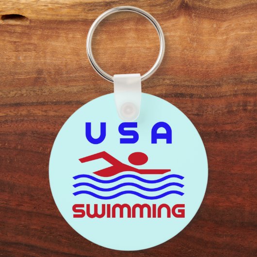 PORTE-CLÉS USA SWIMMINING (Recto)
