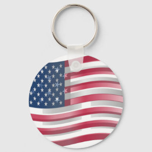 Porte-clés USA Unites : Stripes & Stars en Gras Design