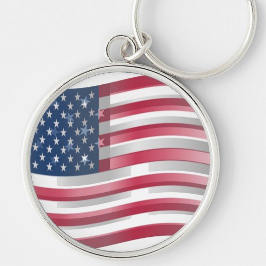 Porte-clés USA Unites : Stripes & Stars en Gras Design (Devant)