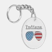 PORTE-CLÉS USA VERRES PILOTES INDIANA (Devant gauche)