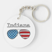 PORTE-CLÉS USA VERRES PILOTES INDIANA (Dos)