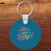 Porte-clés Use Your Strategies Test Day Teacher Student Motiv (Recto)