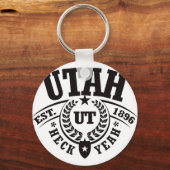 Porte-clés Utah, Heck Ouais, Est. 1896 (Recto)