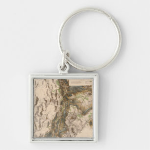 Porte-clés UtahPanoramic MapUtah