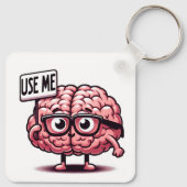 Porte-clés Utiliser mon cerveau drôle (Dos)