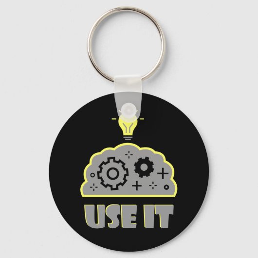 Porte-clés Utiliser votre cerveau (Recto)