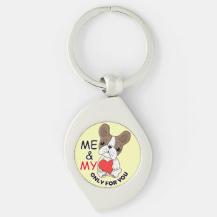 Porte-clés UTILISEZ VOTRE Porte - clé HEART_Metal Swirl Jaune