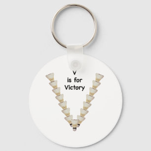 Porte-clés V pour la Victoire Badminton