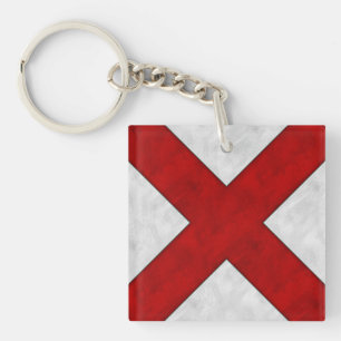 Porte-clés V Victor Aquarelle Signal nautique Pavillon mariti