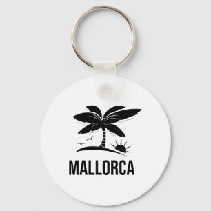 Porte-clés Vacances au coucher du soleil sur la plage de palm