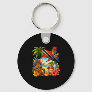 Porte-clés Vacances Caraïbes Trinité-et-Tobago Drapeau de la