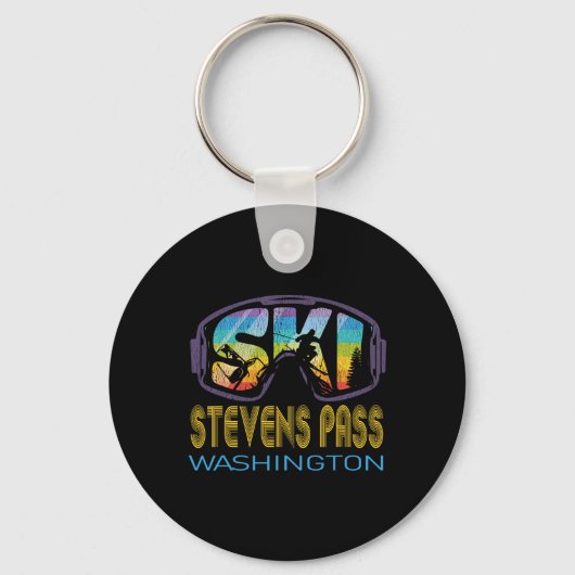 Porte-clés Vacances de ski à Stevens P Washington (Recto)