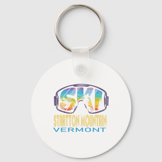 Porte-clés Vacances de ski à Stratton Mountain Vermont (Recto)