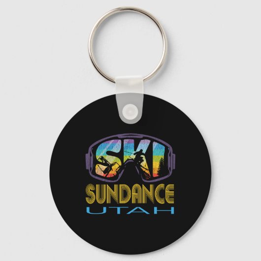 Porte-clés Vacances de ski à Sundance Utah (Recto)