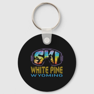 Porte-clés Vacances de ski à White Pine Wyoming 