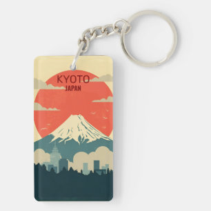Porte-clés vacances de voyage vintage rétro kyoto Japon
