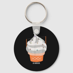Porte-clés Vacances d'hiver Ski Noël X-mas Ski Skieur _2