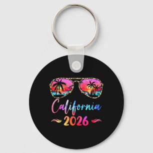 Porte-clés Vacances en Californie 2026 Groupe de famille corr