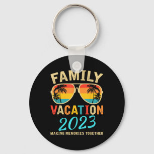 Porte-clés Vacances en famille 2023 Plage Correspondant Vacan
