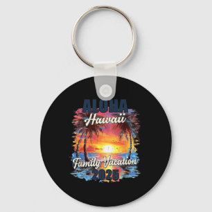 Porte-clés Vacances en famille Aloha Hawaii 2025 Voyage d'été
