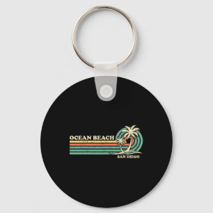 Porte-clés Vacances été rétro vintage San Diego Ocean Beach