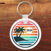 Porte-clés Vacances plage amusantes ou réunion de famille (Recto)