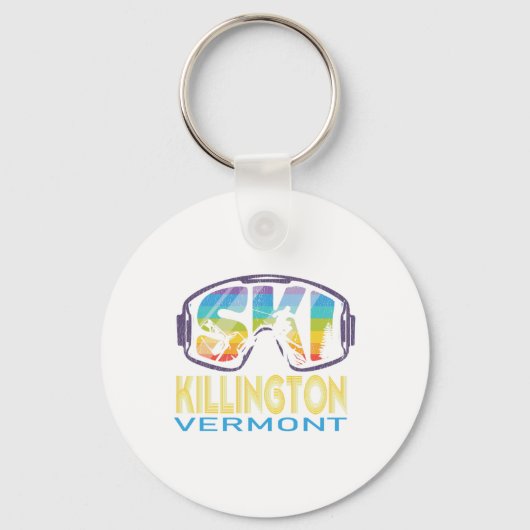 Porte-clés Vacances ski Killington Vermont (Recto)