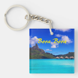 Porte-clés Vacances sur l'île Pittoresque de Bora Bora