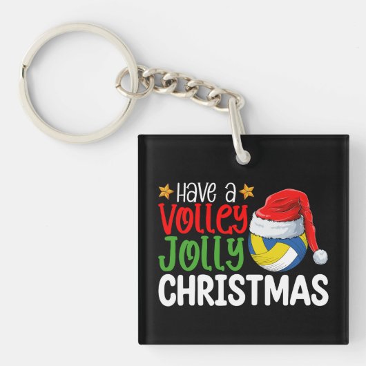 Porte-clés Vacances Volley Jolly Noël Volleyball (Devant)