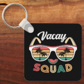 Porte-clés Vacay Squad Funny Beach Vacances d'été (Recto)