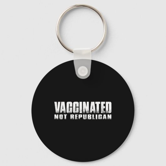 Porte-clés Vacciné Pas Républicain (Recto)