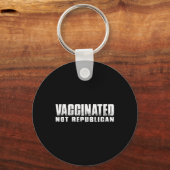 Porte-clés Vacciné Pas Républicain (Recto)