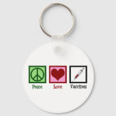 Porte-clés Vaccins Peace Love (Recto)