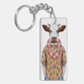 Porte-clés Vache à chemise hawaïenne (Devant gauche)