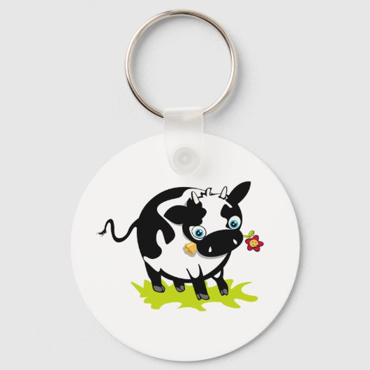 Porte-clés Vache À Fleur (Recto)