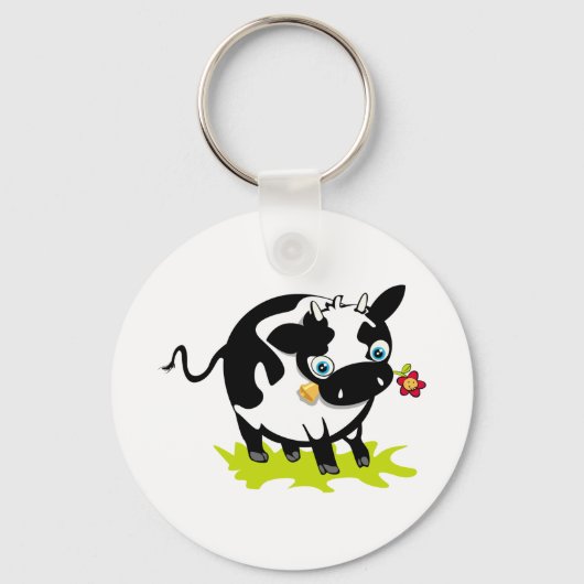 Porte-clés Vache À Fleur (Verso)