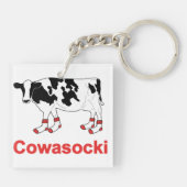 Porte-clés Vache à lait dans les chaussettes - vache à (Dos)