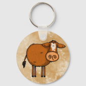 Porte-clés vache amour paix (Recto)