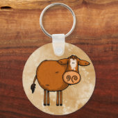 Porte-clés vache amour paix (Recto)