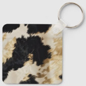 Porte-clés Vache blanche noire (Dos)