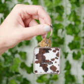 Porte-clés Vache cachée Brown (main)