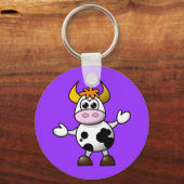 Porte-clés Vache charmante au dessin (Recto)