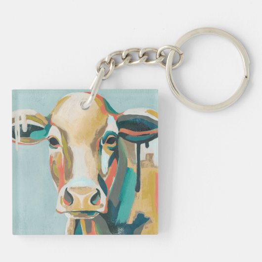 Porte-clés Vache colorée (Dos)