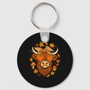 Porte-clés Vache Coquette Lunettes de soleil Cœur Citrouille
