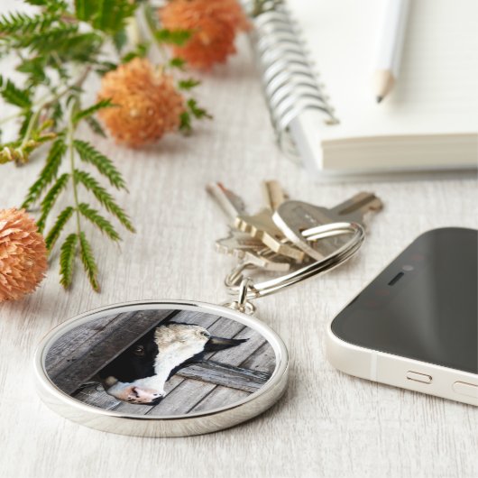 Porte-clés Vache de ferme (Côté)