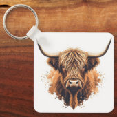 Porte-clés Vache des Highlands (Recto)