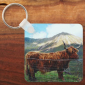 Porte-clés Vache des Highlands - Souvenir de la fa (Recto)
