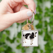 Porte-clés Vache du Holstein (Taureau de Bos) (main)